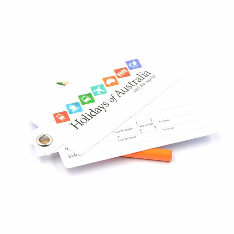 custom pvc luggage tag