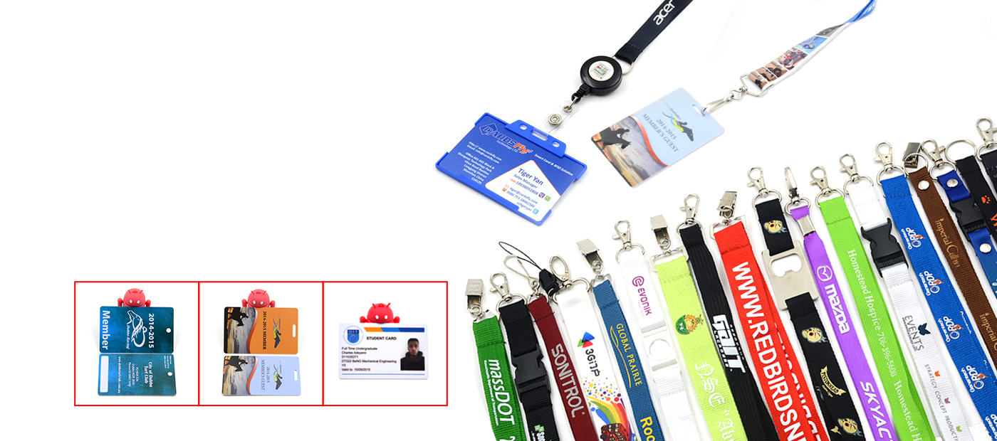 lanyards and plastic cards