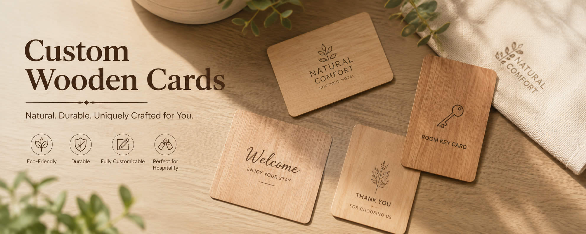 wooden card